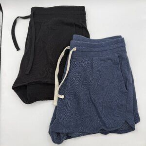 Amazon Essentials Cotton Lounge Shorts Lot Blue & Black Womens Size M Medium